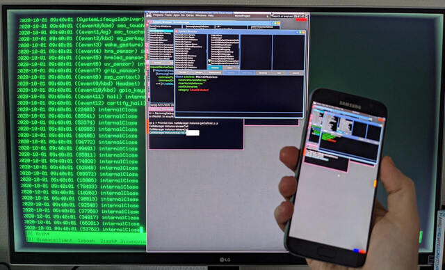 Using VNC to develop on the phone itself